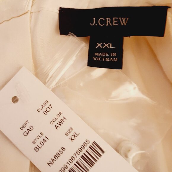 J. Crew Lace Neck Blouse  XXL NWT - Picture 7 of 13